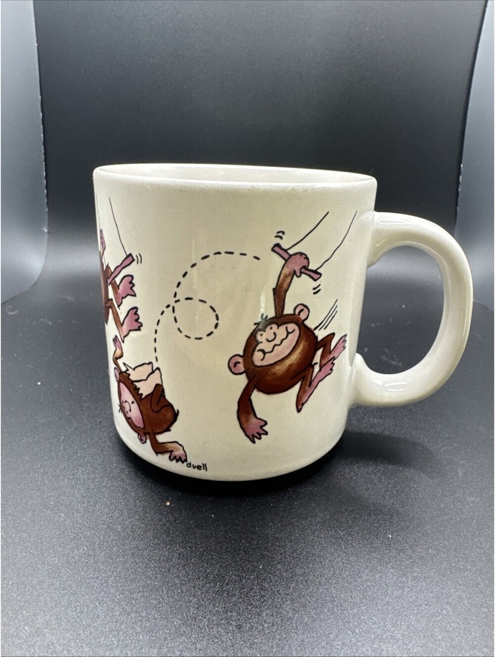 Vintage Duell Chimps Mug CHC Quirky Silly Fun
